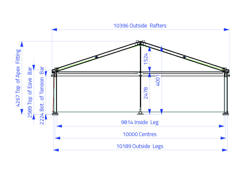  Alispan 10m Gable End | Baytex - 0