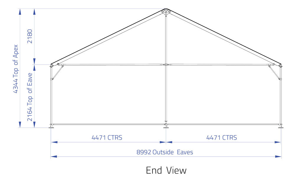  Clipframe 9m Series Gable End | Baytex - 0